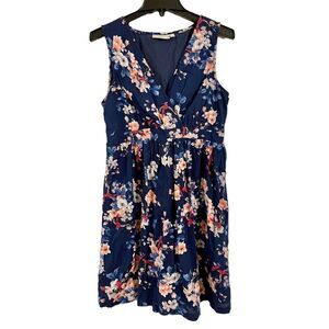 Jojo Maman Bebe maternity blue floral dress